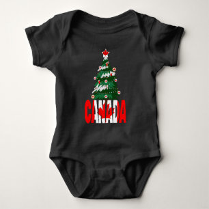 Body Arbre de Noël Canada Chandail Laide X-mas canadien