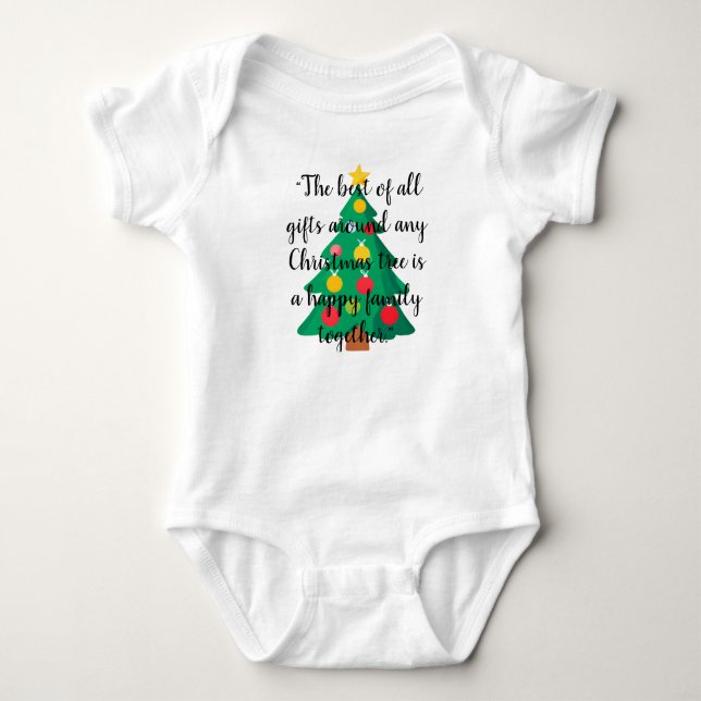 Body Arbre de Noël Citation Joueuse Une pièce Bodysuit (Devant)