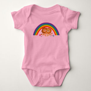 Body Arc-en-ciel Tango-Cute Cartoon Lions Vêtements béb