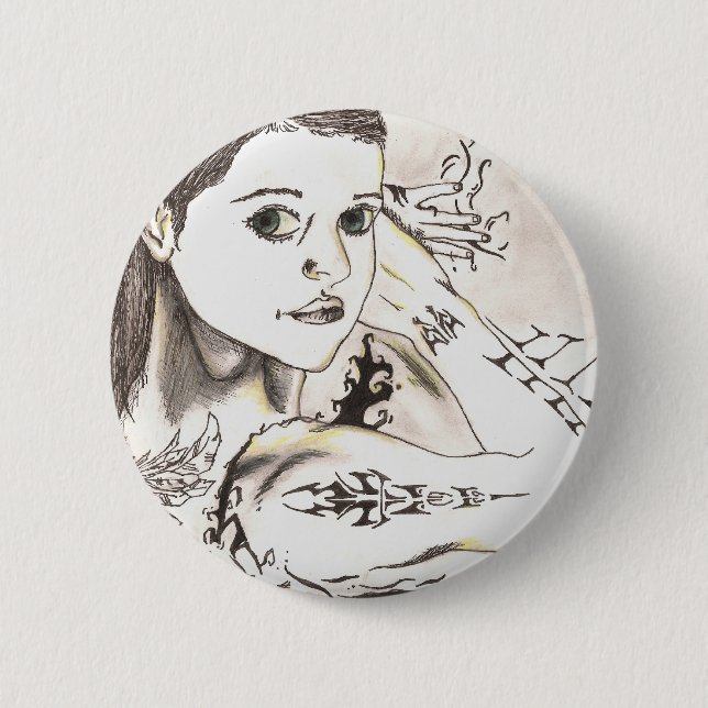 Body Art 2 Inch Round Button (Front)