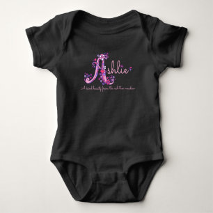 Body Ashlie filles nom & sens lettre Un vêtement bébé
