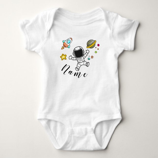 Body Astronaute dans l'espace with babies name (Devant)