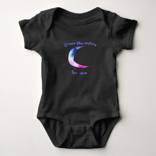 Body Au-dessus de l'espace lune bébé costume corps bébé