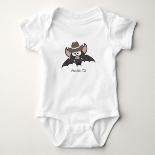 Body Austin Texas Cute Cartoon Cowboy Bat