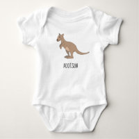 Australie Cute Kangaroo Doodle and Name