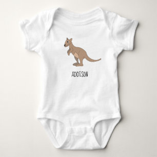 Body Australie Cute Kangaroo Doodle and Name