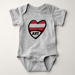 Body Autriche Code Pays Drapeau Coeur AUT