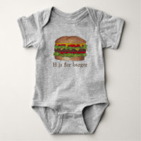 B est pour Burger Letter B Hamburger Cheeseburger