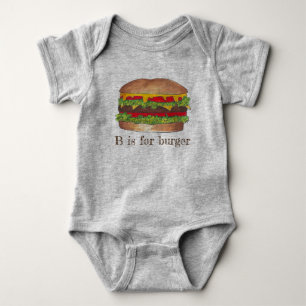 Body B est pour Burger Letter B Hamburger Cheeseburger
