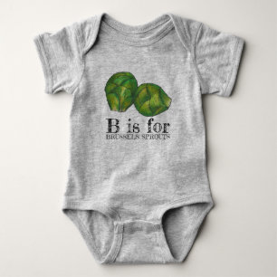 Body B pour BRUSSELS SPROUTS Green Veggie Alphabet B