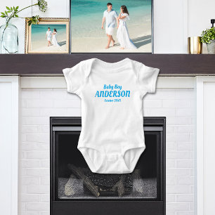 Body Baby Boy Faire-part de naissance - Nom, Mois, Anné