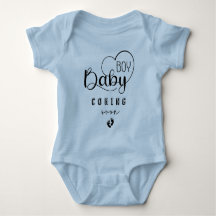 Baby Coming Bientôt Boy Blue Baby bodysuit