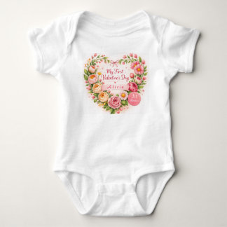 Body Baby Girl First Valentine’s Day Design Customize