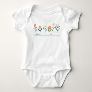 Body Baby Girl Little Fleur sauvage Floral Baby Bodysui