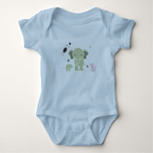 baby romper white elephant 