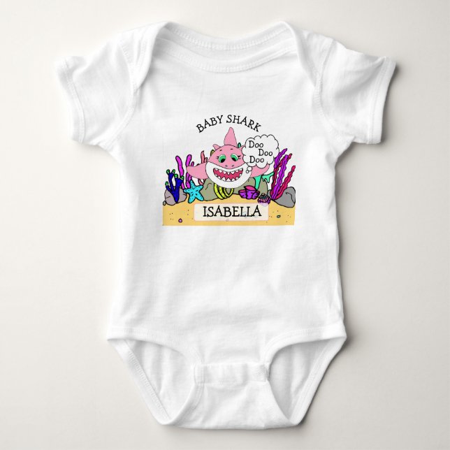 Body Baby Shark Baby's personnalisé (Devant)