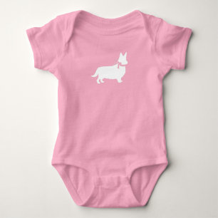 Body Baby Shower Chien Corgi Bébé Chiot Gris Gallois Ro