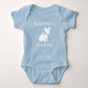 Body Baby shower français de Bulldog Frenchie Blue