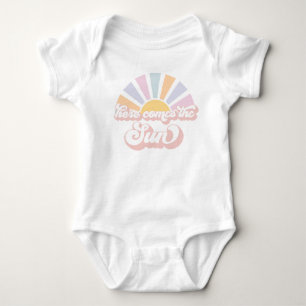 Body Baby shower Soleil Ici Venez Les Rayons Soleil Ros