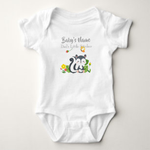 Body Baby Skunk, Papillon & Fleurs