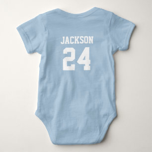 Body Baby Team Jersey Numéro et Monogramme