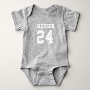 Body Baby Team Jersey Numéro et Monogramme