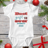 Babys First Christmas Nom personnalisé