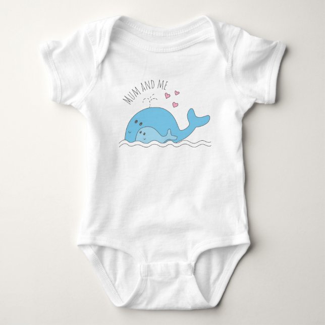 Body Baleines mignonnes - (Devant)