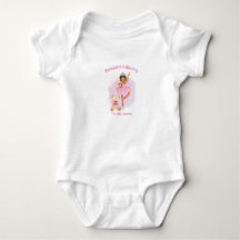 Ballerina, ours en peluche et fleurs roses bébé bo