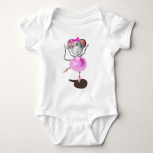 Body Ballerina Souris Funny Baby Bodysuit
