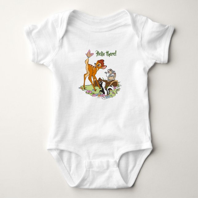 Body Bambi Avec Papillon Sur La Queue (Devant)