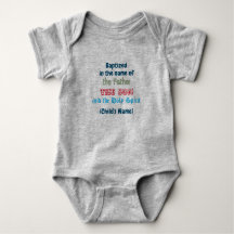 Baptême Baby Boy Bodysuit