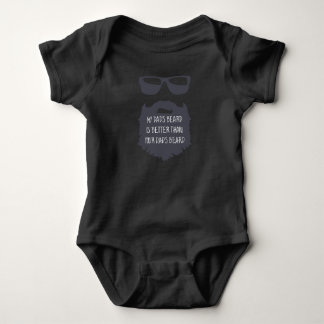 Body Barbe papa Bébé Un costume de corps de pièce noir