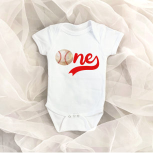Body Baseball Thème ONE 1er anniversaire Baby Bodysuit