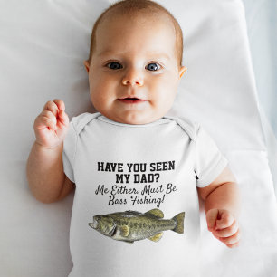 Body Basse à grande bouche Funny Pêche papa Poisson Béb