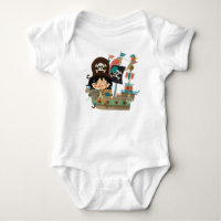 Bateau pirate et pirate