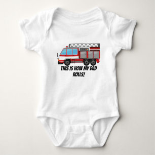 Body Beau bébé pompier papa roule