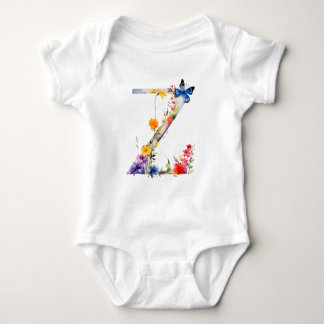 Body Beau Papillon de Fleur Sauvage Monogramme