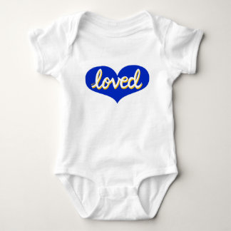 Body BEAUCOUP AIMÉ - coeur d'amour bleu - Bébé garçon/f