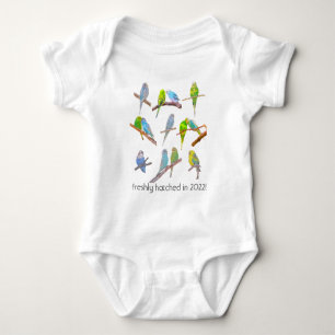 Body Beaucoup de perroquets colorés - petits oiseaux mi