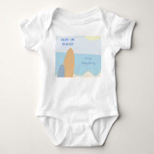 Body Bébé à bord du Baby shower de plage surf