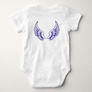 Body bébé ailes d'ange bleu