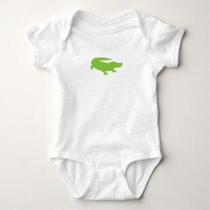 Body Bébé Alligator Crocodile Vert Preppy Amusant
