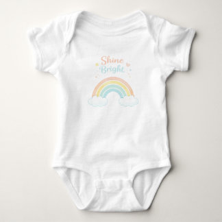 Body bébé arc-en-ciel brillant