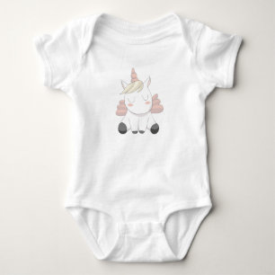Body bébé avec motifs enfantins rose