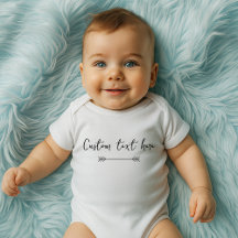 Body bébé avec texte personnalisé