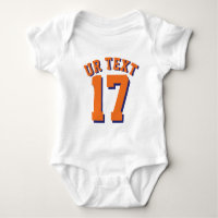 Bébé blanc et orange | Design Jersey Sport