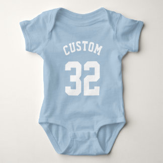 Body Bébé bleu et blanc | Jersey Design