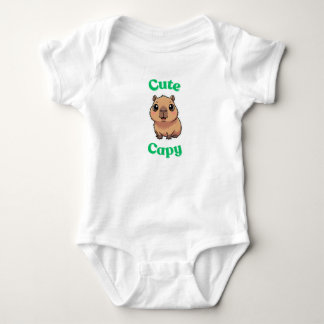 Body bébé capybara mignon | Vêtement de bébé drôle