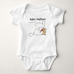 Body Bébé courant le matin de Noël
